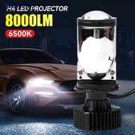 TKEY 1PC H4 Car Headlight Bulbs Projector Lens LED 8000LM CANBUS Turbo Auto Bulb High Low Light Fog 