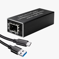 JT-COM มินิไฟเบอร๋จิกะบิตเครื่องแปลงสัญญาณ10/100/1000Mbps เป็น SFP พร้อมตัวแปลง USB ปลั๊กแอนด์เพลย์อ