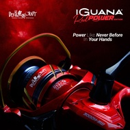 DEVIL CRAFT - IGUANA RED POWER - ALUMINIUM BODY SPINNING REEL - 12+1SUSBB SUPER DRIVE GEAR