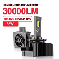D2S LED Bulb 6000K 35W High Low Beam D1S D3S D4S Xenon Replacement Lights Super Bright Conversion Ki