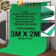 CHEAPEST Green Screen 3mX1.6m 3mX2m Studio Backdrop Video Photo Background Pro non-reflective Chroma