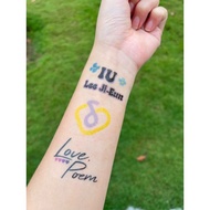 IU CONCERT TATTOO STICKERS BUNDLE SET