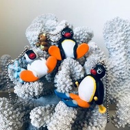 タカラトミー｜TAKARA TOMY ガチャボックス ピングー フィギュアマスコット 企鵝家族 PINGU 2002年 吊飾組 Pingu &amp; 泰迪熊·Pinga &amp; 兔子·Pingi 滑雪 扭蛋