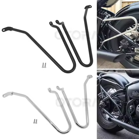 Saddlebag Supports Bracket Guard Bars For Triumph Bonneville Bobber Black Speedmaster 1200 18-23