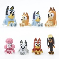 Bluey bluey bluey Family 8 Figures Doll Toys Full Set Joint Movable Dolls Anime Ornaments GTTK
