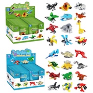 ✨💖🦁🐶 Animal Figures Building Blocks 💖 Children Day Gifts 💖 Dinosaur Puzzle 💖 Christmas Gifts Children Toys 💖✨