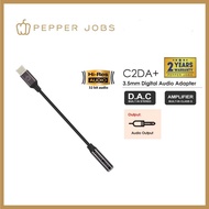 PEPPER JOBS C2DA+ USB-C Digital Audio Adapter (3.5mm Aux Audio)