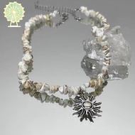 Bohemian Beaded Necklace Sunflower Necklace Summer Beach Necklace