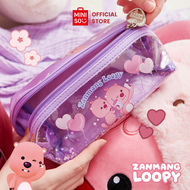 Miniso x ZANMANG Loopy Collection Tas Kosmetik Dengan Pegangan Desain Transparan Cosmetic Bag Tas Pe