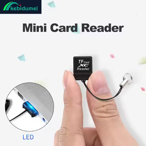 Mini USB TF Card Reader USB 2.0 Mobile Phone Memory Card Reader High Speed CardReader USB Flash Adap