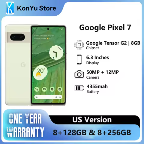 Brand New Google Pixel 7 5G Smartphone 6.3" 8GB RAM 128GB 256GB ROM NFC Octa Core Google Tensor G2 O