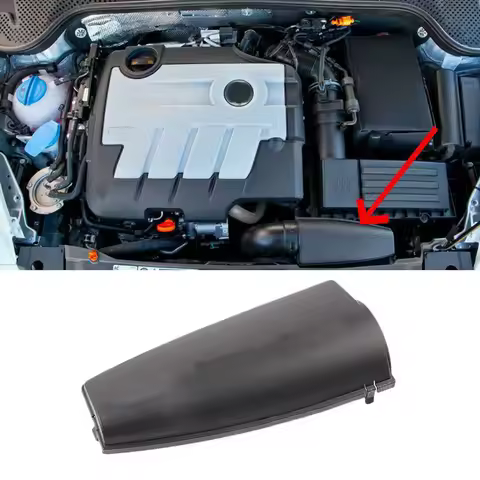 Car Air Intake Duct Cover Lid 1K0805965J9B9 For Golf MK5 MK6 2004-2013 1.9TDI/2.0TDI/2.0TFSI Car Air