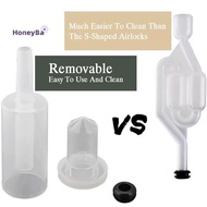 honeybee1 Brewing Fermentation Airlock & Grommet & Stickers Kit Make Beer Wine Sauerkraut Kimchi Kom