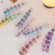 AUGUSTINA Gradient Color Boho Phone Case Rope, DIY Craft Accessories Cellphone Strap Lanyard Daisy F