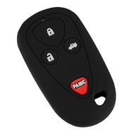 Remote Key Cover Case 4 Button Fit for Honda Acura TL TSX Black Silicone E4EG8D-444H-A OUCG8D-387H-A