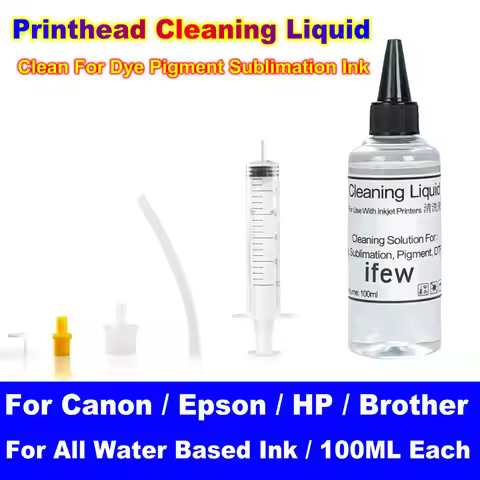 100ML Printhead Cleaning Kit Printer Head Cleaner Clean Solution Liquid Fluid for EPSON HP CANON BRO