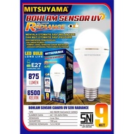 CAHAYA Mitsuyama MS-9809R 9W UV Light Sensor Bulb Radiance Automatic Light Bulb