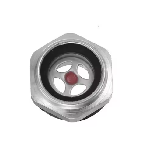 1pcs Air Compressor Oil Level Gauge Sight Glass 1/2 Male Thread Aluminum 17mm Length High Heat Resis