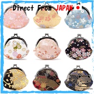 Nishijin Weave 2.6-Inch Gama-guchi Wallet - Handmade Artisanal Design, Japanese Fabric