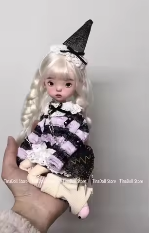 （TinaDoll Store） Landoudou Clothes set(Long sleeved T-shirt /hat/ Foot cover/socks/Bag)for Landazz L
