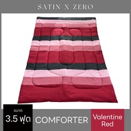 SatinxZero COMFORTER ผ้าห่มนวม 60"x80" ขนาด 3.5 ฟุต (Valentine Red)