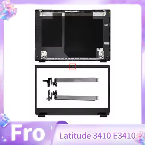 New Laptop Replace Cover For Latitude 3410 E3410 LCD Back Cover Front Bezel Hinges 0GMYC0 00MC2P 0VM