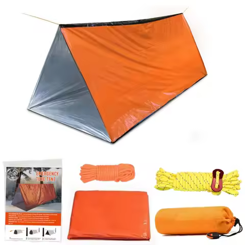 2 Person Emergency Tent Casa De Waterproof Camping Travel Pergola Family Campaign House Tourist Tent