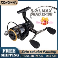 Spinning Fishing Reel Series HE1000 - HE7000 Gear Ratio 5.2:1 Premium Standard Fishing Reel CNC Hand