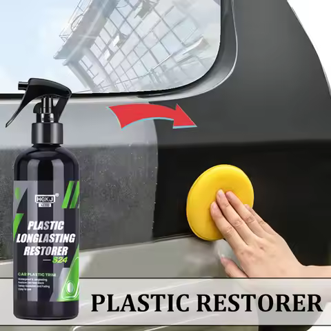 Plastic Restorer HGKJ S24 Coating For Auto Plastic Trim Rubber Renovator Repair Clean Gloss Black Sh
