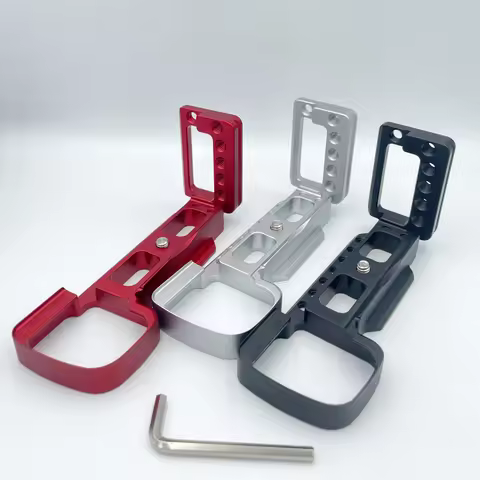For Sony A6100 A6300 A6400 Quick Release Plate Hot Shoe Porous L Bracket Hand Grip