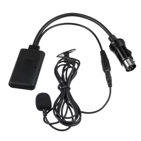 A03K-8Pin Car AUX Bluetooth 5.0 HIFI Audio Cable Adaptor Microphone For Alpine KCM-123B M-BUS