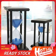 【Ready stock】45/60min Wooden Sand Clock Sandglass Hourglass Timer Kitchen School Home Decor