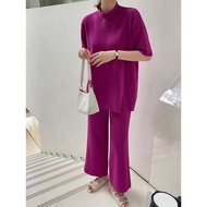 Only.Fashion Turtle Neck Terno knitted pants 8308