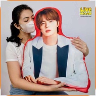LIVEPILLOW.oq|BTS[U/merch?t*Jin~s*Kim~qZ*Seok-jin}WZ)Pillow}tM)Half}vV)Body Big size 21x25 inches