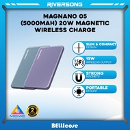 Riversong MagNano 05 (5000mAh Battery Capacity Fast Charging) 20W Magnetic Wireless Powerbank - 2 Ye