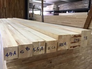 เสาไม้ 5.5 x 5.5 x ยาว 43-100 cm (จัดชุด) ไม้จริง ทนน้ำ ใช้ทำ ขาเก้าอี้ ขาโต๊ะ ขาเตียง ขาเก้าอี้ เสา