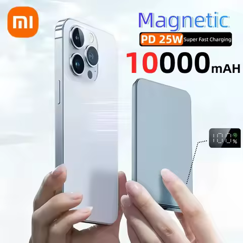 Xiaomi 10000mAh Thin Magnetic Wireless Power Bank PD 25W Fast Charging Portable External Battery For