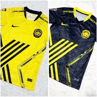 Jersi Bola Malaysia Jersey Custom Stripes Design Skuad Harimau Malya (High Quality)