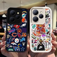 N104 fashion basketball Black and white silicone Casing for Infinix HOT 40i 30 40 30i Play Smart 9 8