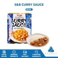 S&B Curry Sauce with Vegetables 210g Flavorful and Plant Based Japanese Curry Hot Ready Made Sauce