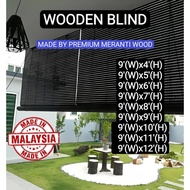 Bidai Kayu Outdoor Blind Wooden Blinds Woodblind Meranti Wood Curtain Bedai