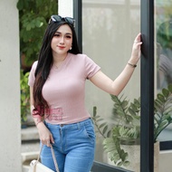 Jennie V-Neck Knit Top V-Neck Crop Top Women's Crop Top/