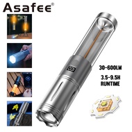 Asafee KXK-606 Outdoor Camping Flashlight Tent Tungsten Lamp Telescopic Zoom Dual Light Portable Tor