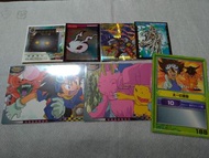 數碼寶貝 digimon 1999 無印 太一 滾球獸 亞古獸 暴龍獸 卡片 貼紙