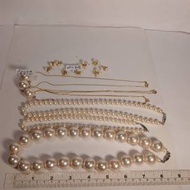 一手日本人做養珠頸鏈吊墜耳環如照片 ，...