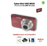 Sony Cyber-shot DSC-W520 Digital Camera 14.1 MP Compact Camera 5x Lens กล้องคอมแพค คมชัดสูง usedมือสองมีประกันสูง3เดือน