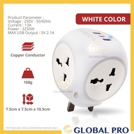 4Way  Adapter Universal Socket Power Socket Extension Adapter Type C Plug Socket USB Port Plack Soke