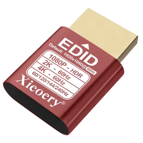 Headless Ghost HDMI Dummy Plug with HDR, 1080P/2K EDID Emulator, 240Hz Virtual Monitor Adapter for H