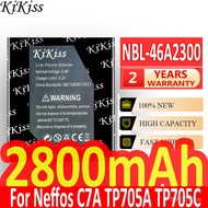 KiKiss for Neffos C7A TP705A TP705C Mobile one Baery NBL-46A2300 NBL46A2300 2800mAh Baeries   Track NO