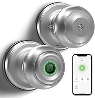 ลูกบิดประตูอัจฉริยะ ล็อคประตูลายนิ้วมือ Smart Lock Knob Fingerprint Door Lock ปลดล็อกด้วยลายนิ้วมือสมาร์ทโฟนและกุญแจ